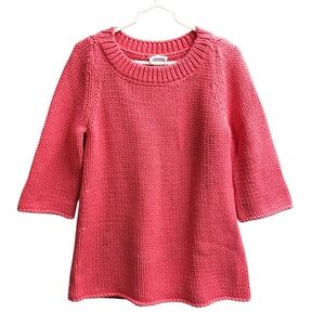 Soft Surroundings Womens Coral knit Sweater Size PM
